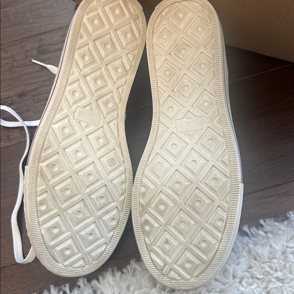 MAJE white "LOVE ME" sneakers 9.5 - Picture 11 of 11